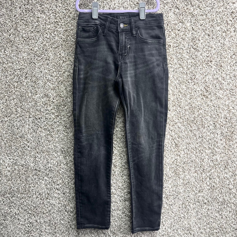 Polo Ralph Lauren Jeans Boys 8 Black The Eldridge Skinny